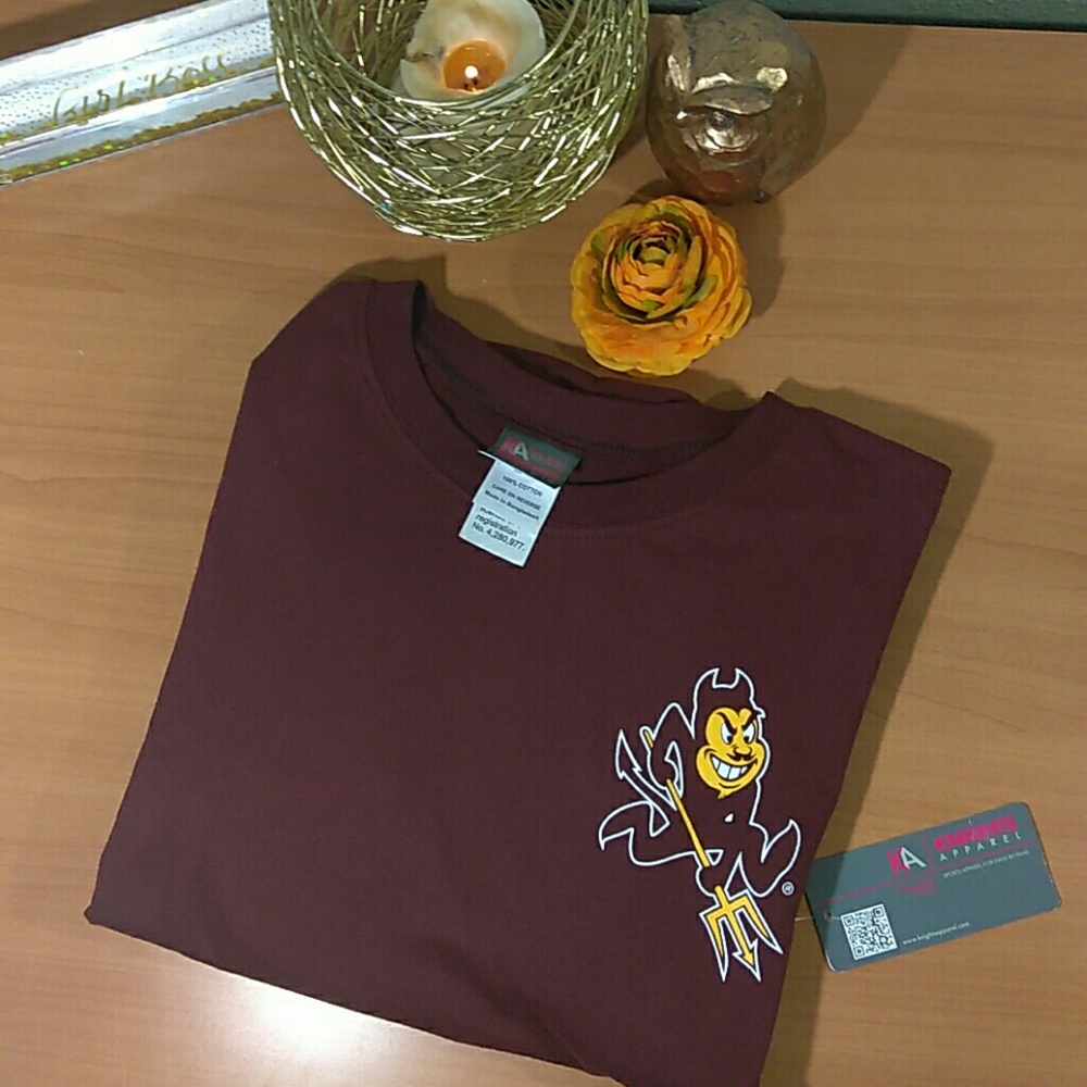 Arizona sun devils women's tee new with tags